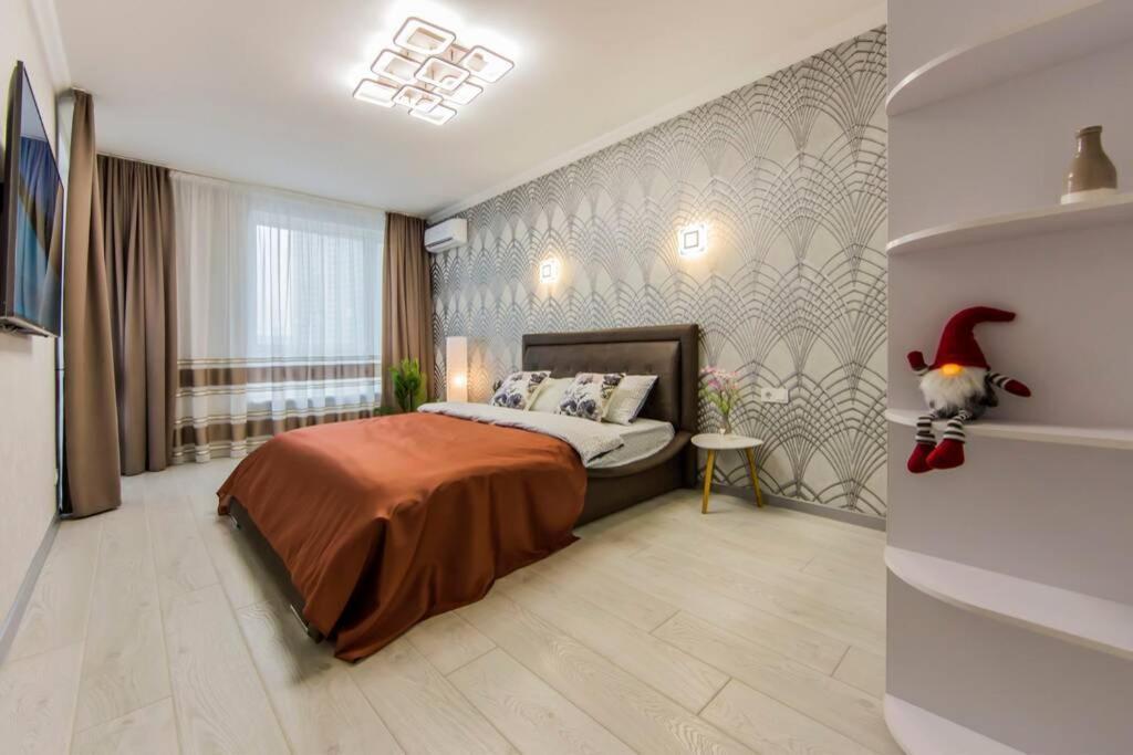 Новые Светлые Апартаменты Метро Славутич Kiev Ngoại thất bức ảnh